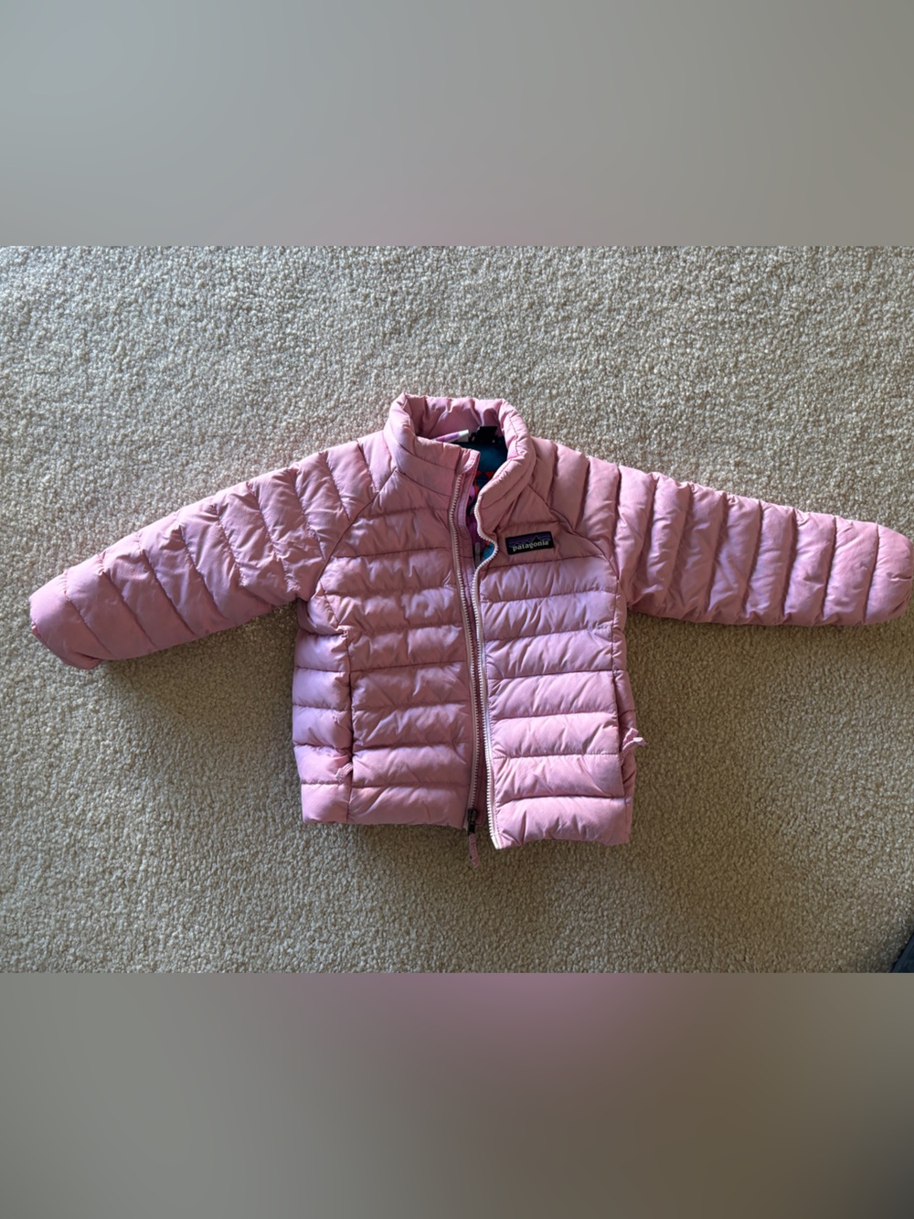 Patagonia Kids Pink Packable Puffer Jacket